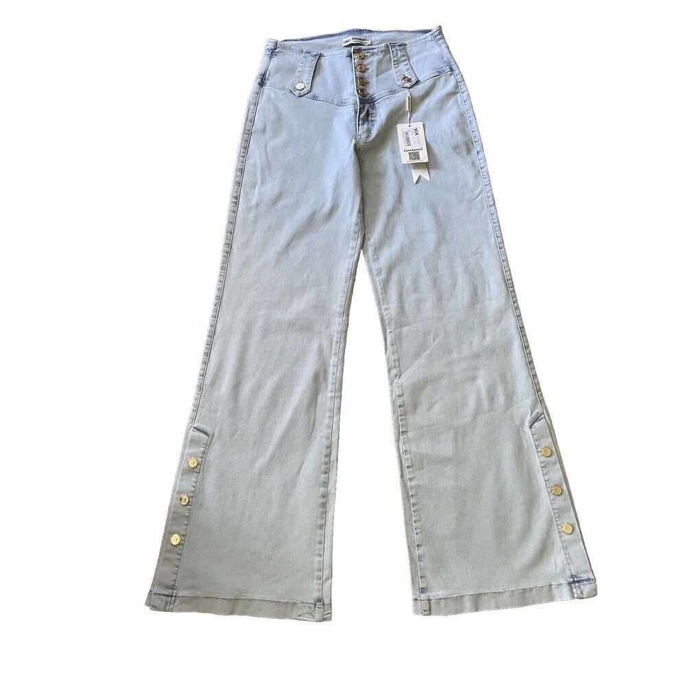 Esperanto Jeans Women’s Size M (28 European) Wide Leg  Fine Stretch Fabric